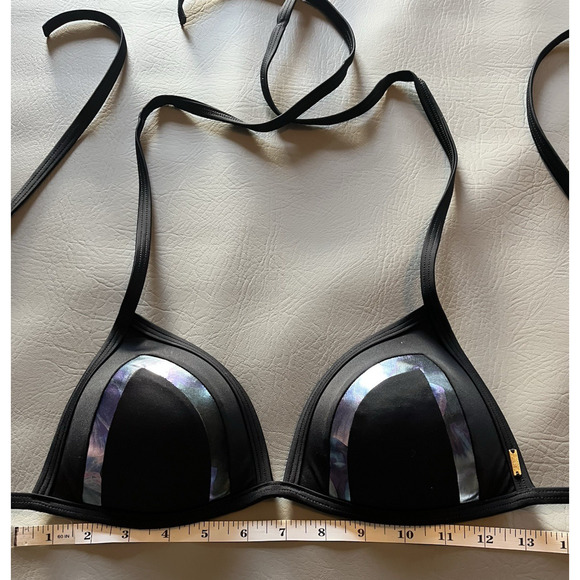 Victoria's Secret Triangle Push Up String Back Bikini Top Reflective Angles - Picture 5 of 5
